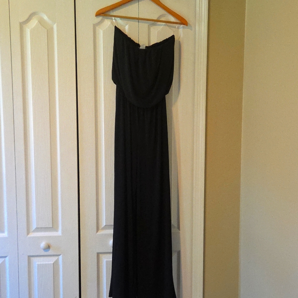 NWT Tube Top Brooklyn Isles Jumpsuit in Black